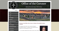 Desktop Screenshot of officeofthecoroner.com